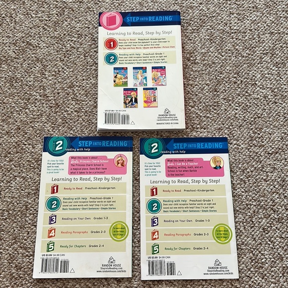 Barbie step into reading book lot - Picture 4 of 4